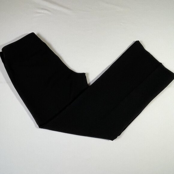 LOFT Laura Fit Trousers Dress Pants Size 8 Black Wide Leg Flowy Lined - Picture 5 of 16